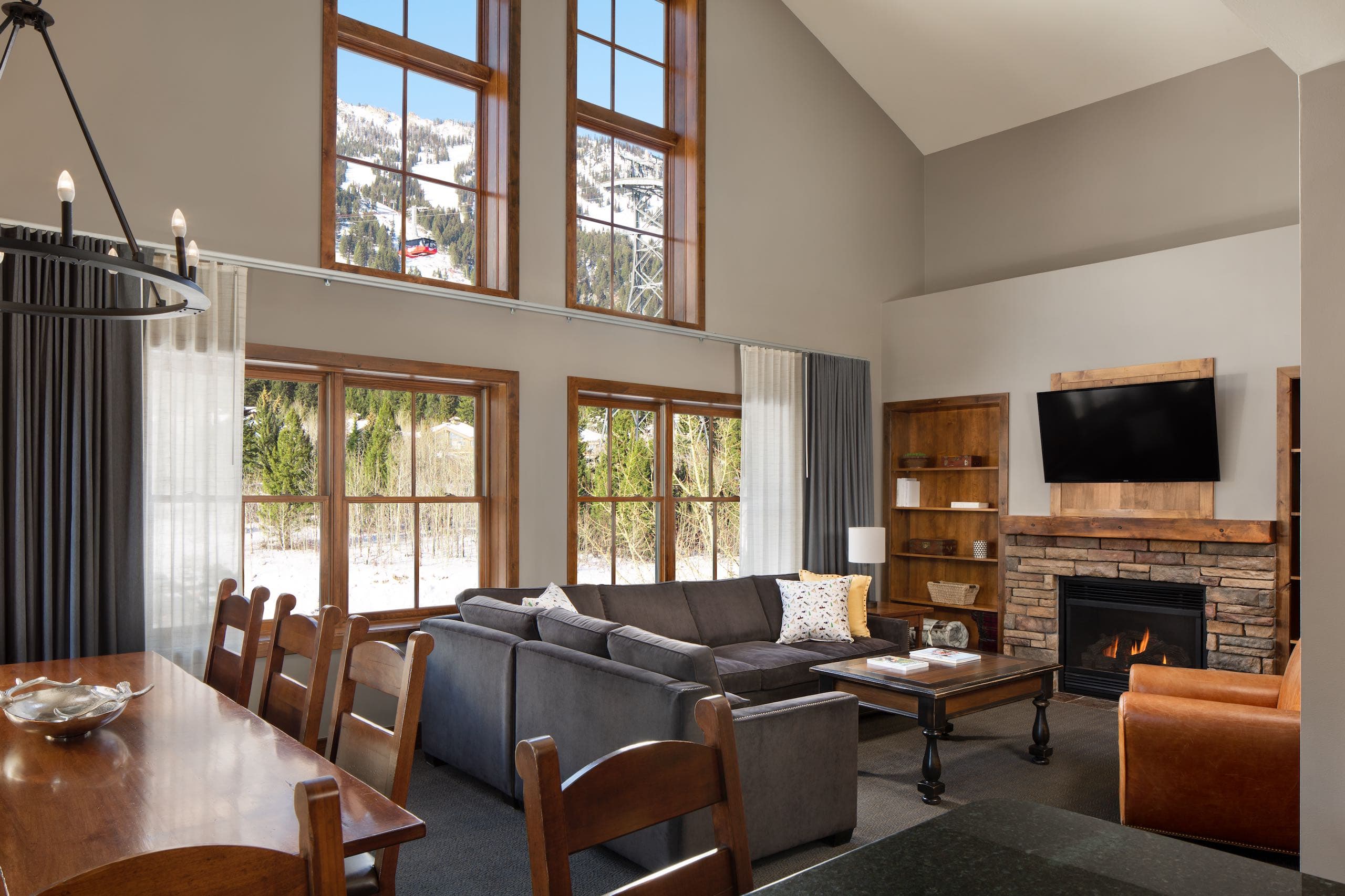 Teton Mountan Lodge Penthouse Suite Living Room