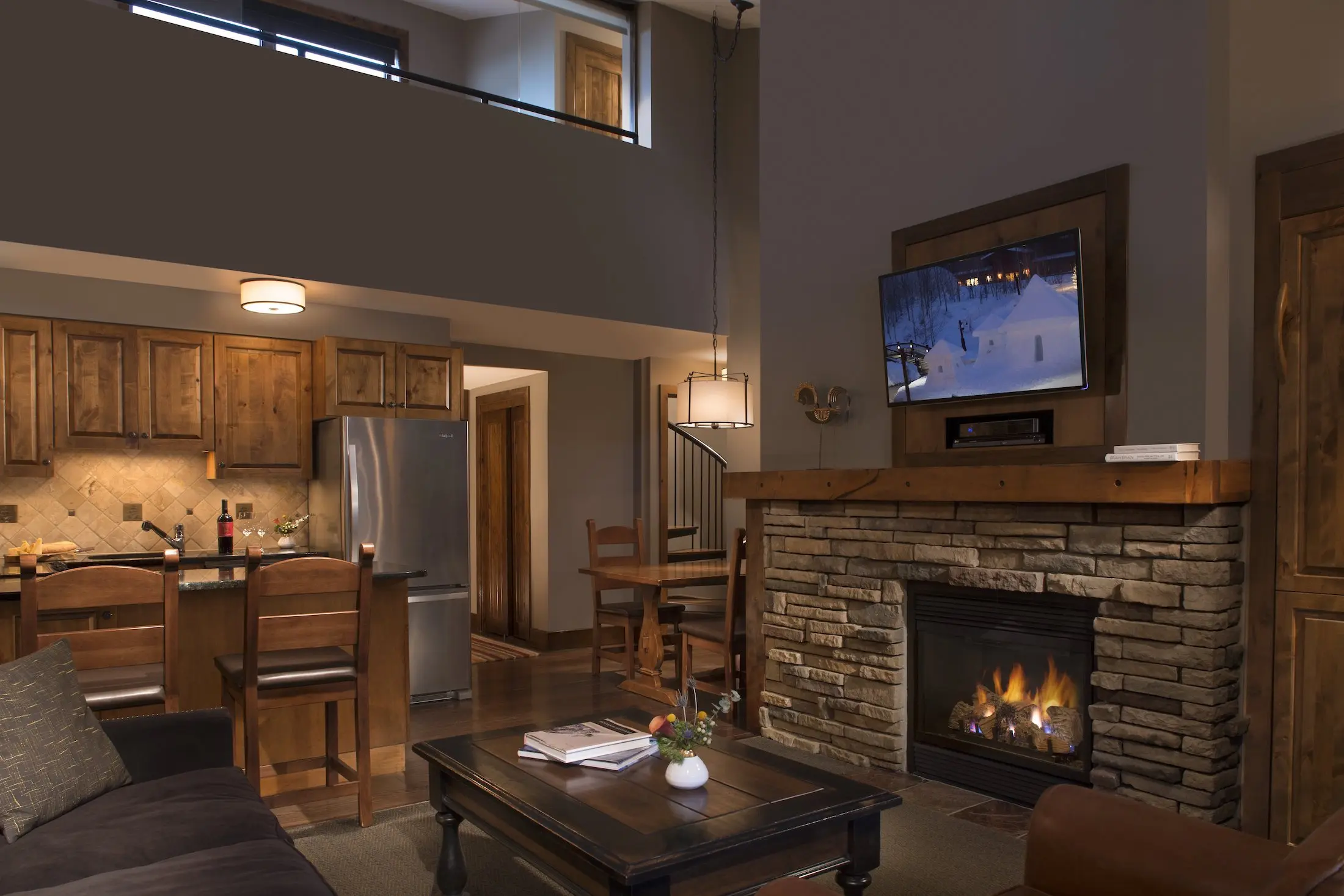 A photo of a Teton Mountain Lodge Bi-Level Suite