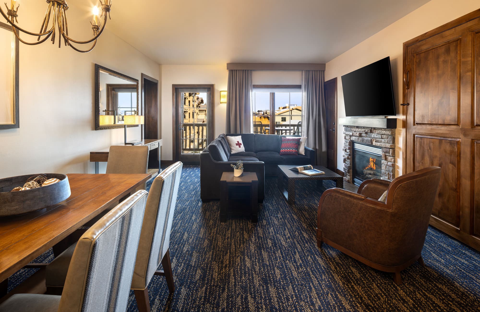 Living Room With A Balcony